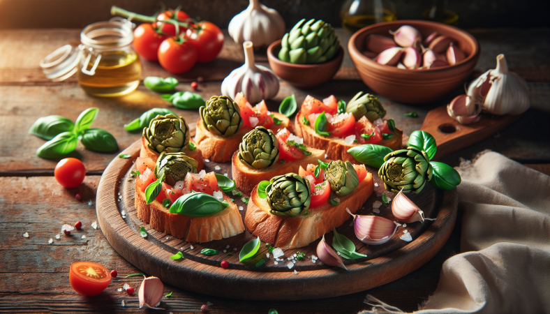 Bruschetta mit Mini-Artischocken