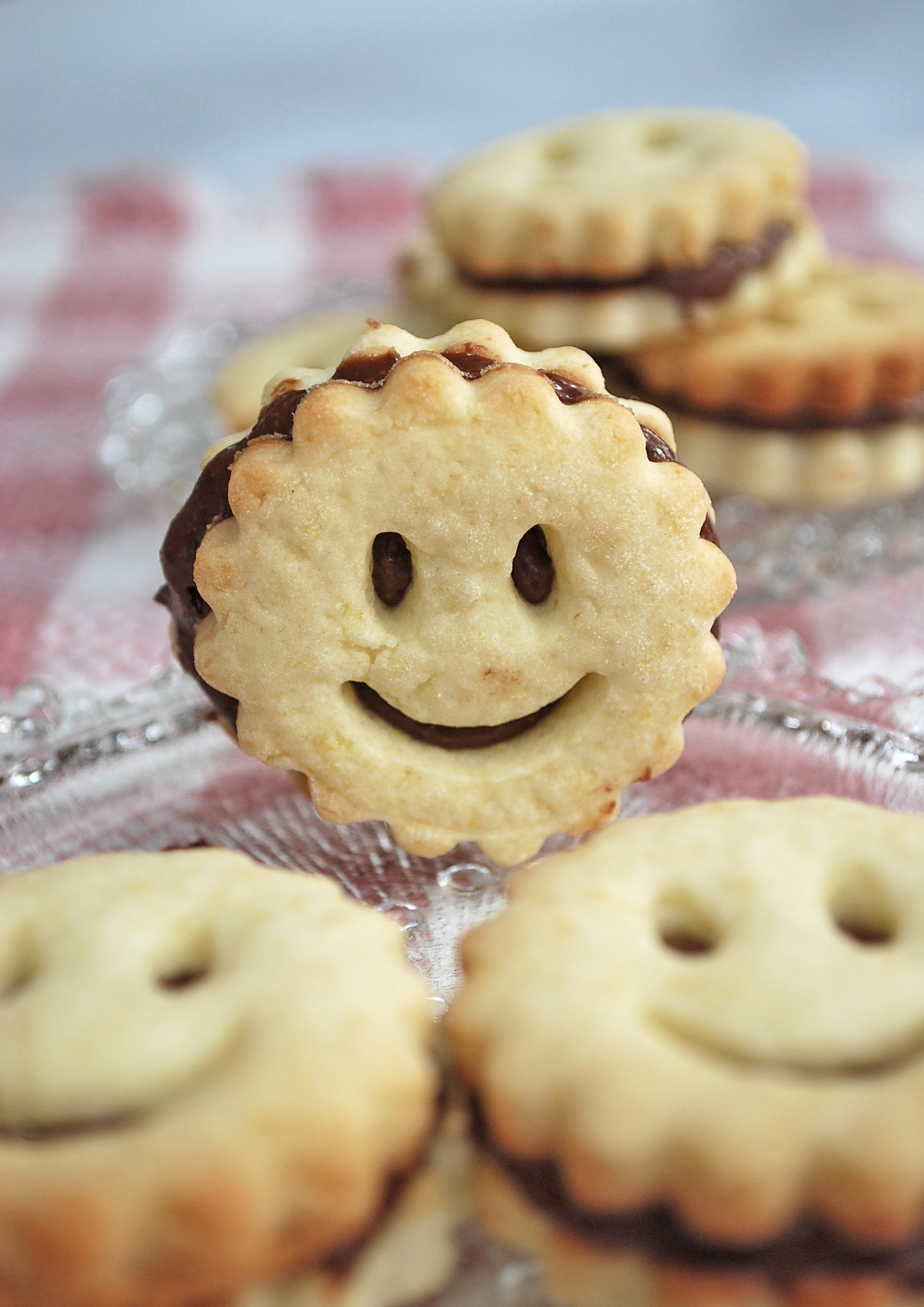Sourire à la pâte à tartiner aux noisettes