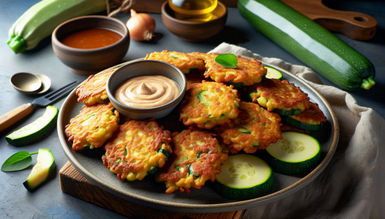Zucchinifrittierbällchen