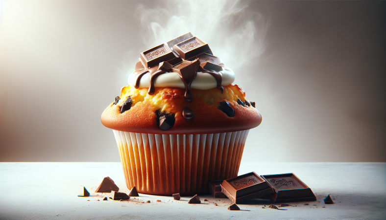 Muffin à la crème et chocolat de la côte d’Or