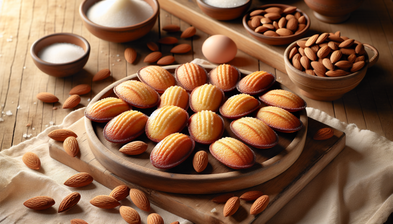 Madeleines au pralin d'amandes