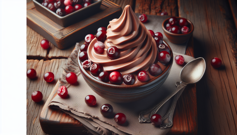 Yogourt glacé choco-canneberge