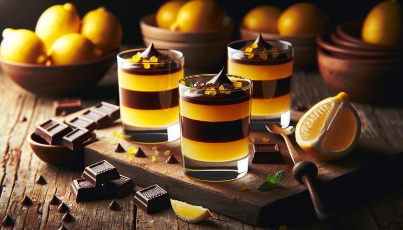 Verrines choco-citron