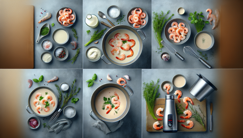 Velouté de crevettes vite préparé